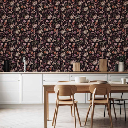 Tapete - Fragrant flowers and herbs - plum