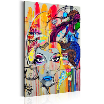 Leinwandbild - Colourful Thoughts Artgeist