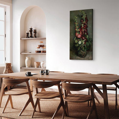 Leinwandbild - Vincent Van Gogh – Vase of Hollyhocks