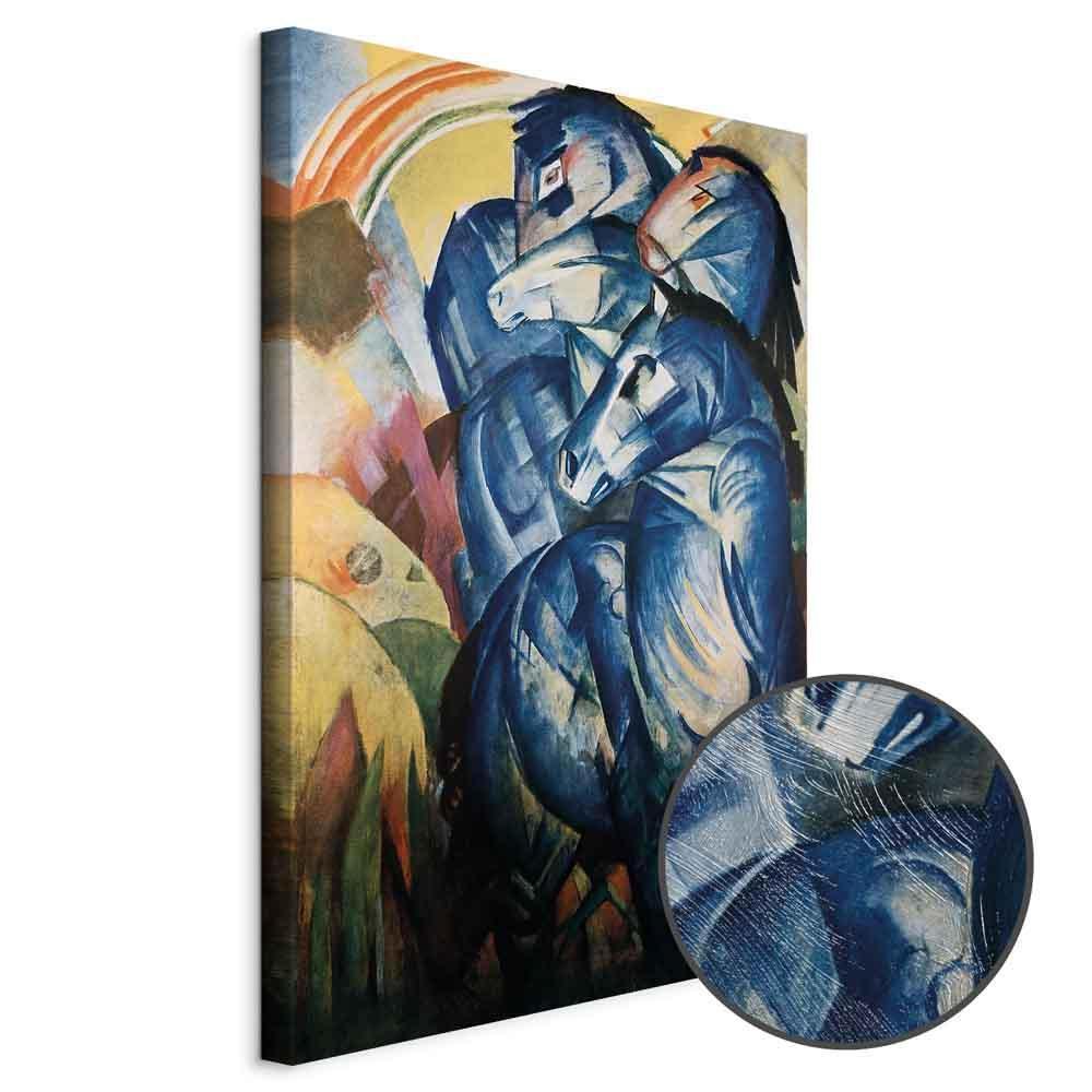 Leinwandbild - Franz Marc – The tower of blue horses