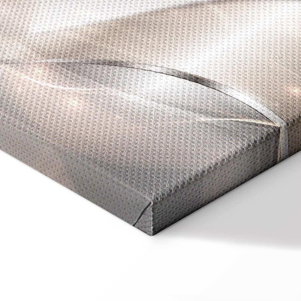 Leinwandbild - Sparkling Dandelions (5 Parts) Beige Wide