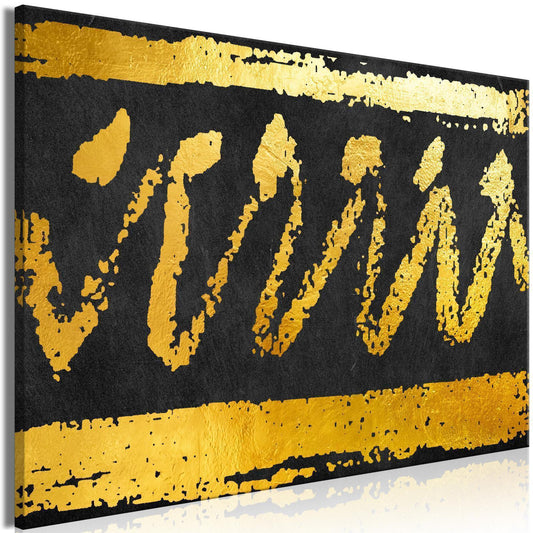 Leinwandbild - Gold Seal (1 Part) Wide Artgeist