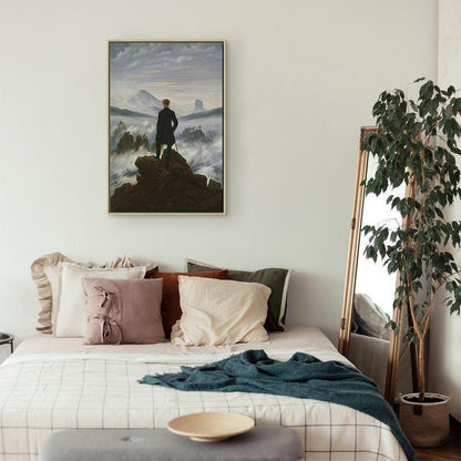 Leinwandbild - Caspar David Friedrich – Wanderer above the Sea of Fog