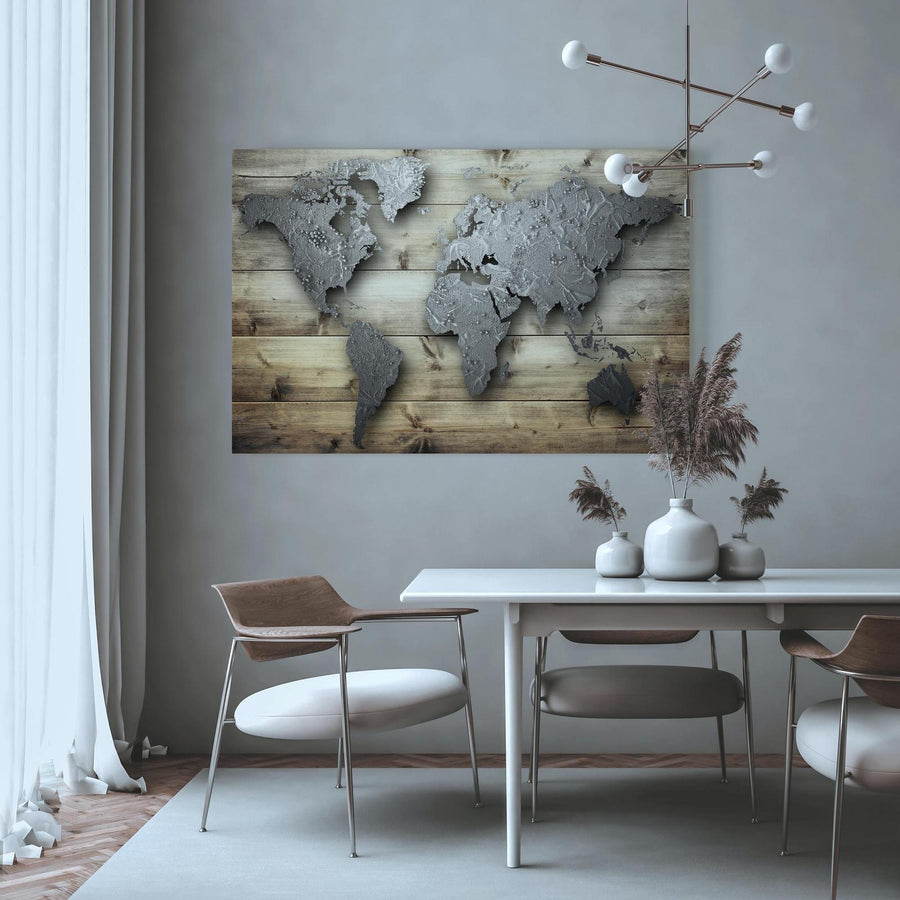 Leinwandbild - Silver World Artgeist