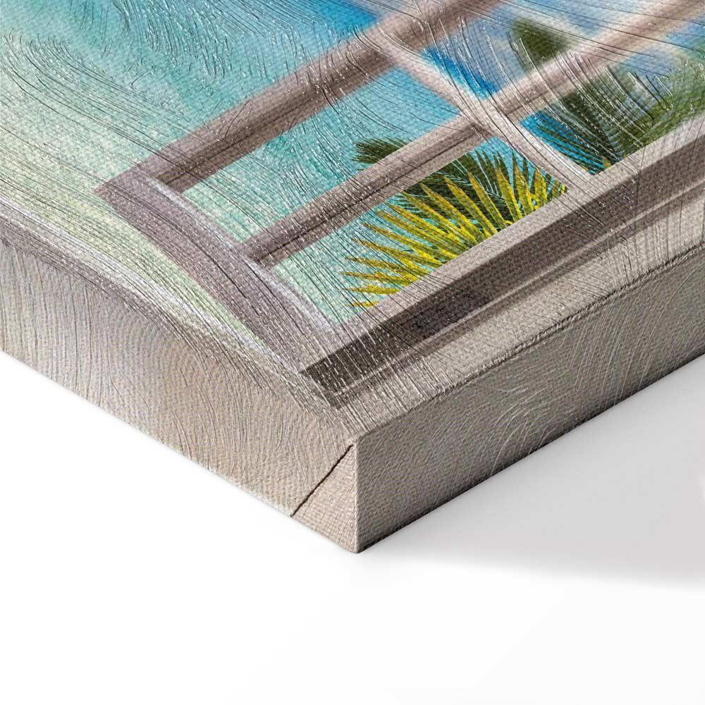 Leinwandbild - Window: Sea View