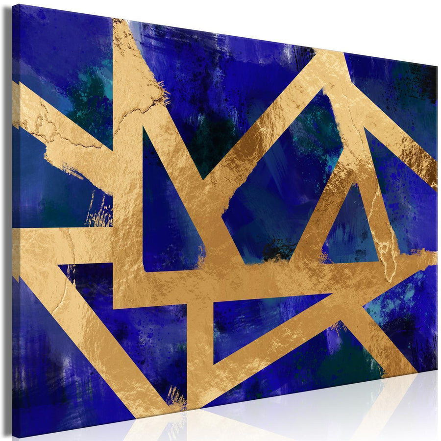Leinwandbild - Golden Geometry