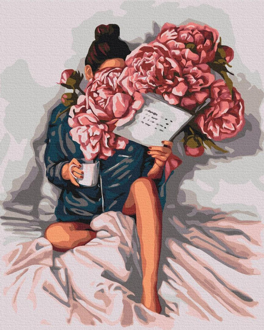 Malen nach Zahlen - Peony stories