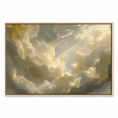 Leinwandbild - Enchanting Play of Colors Against a Backdrop of Clouds