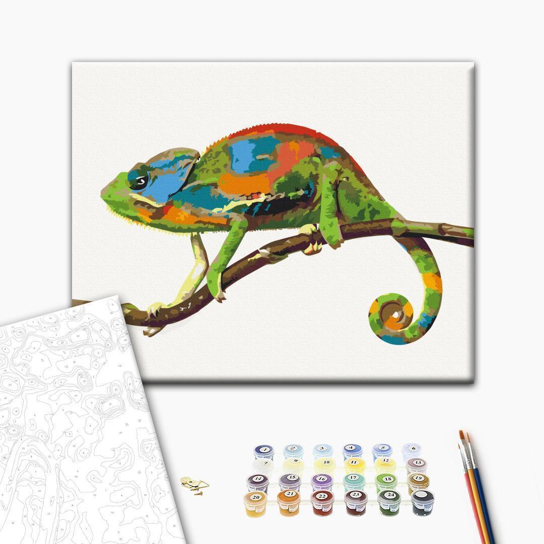 Malen nach Zahlen - Chameleon