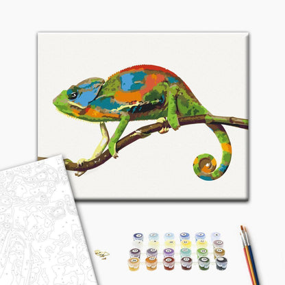 Malen nach Zahlen - Chameleon