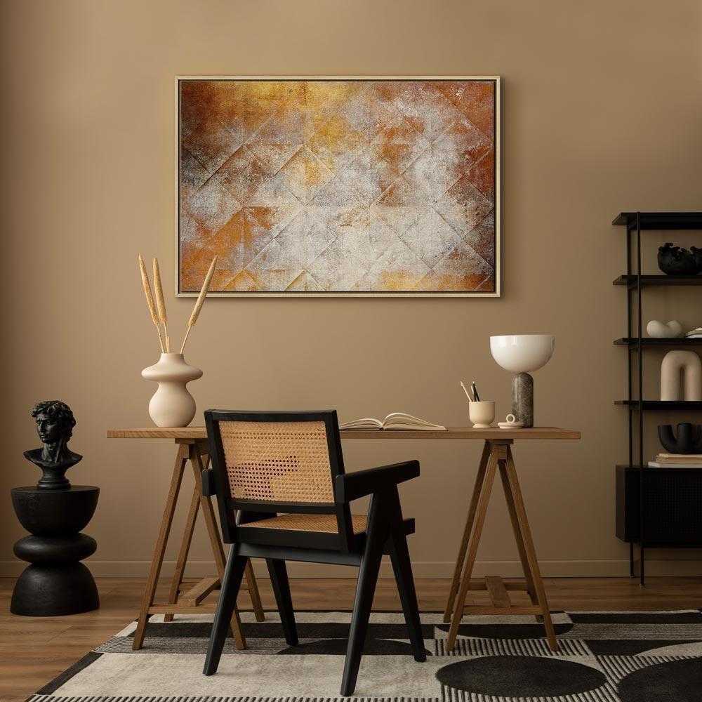 Leinwandbild - Golden Modernism (1 Part) Wide