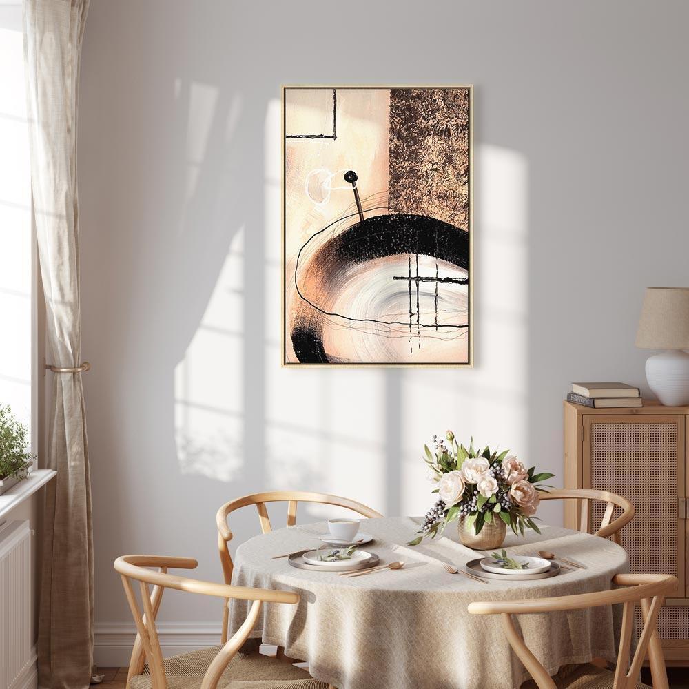 Leinwandbild - Art of Shapes (1-part) - Hand-Painted Abstract Artwork