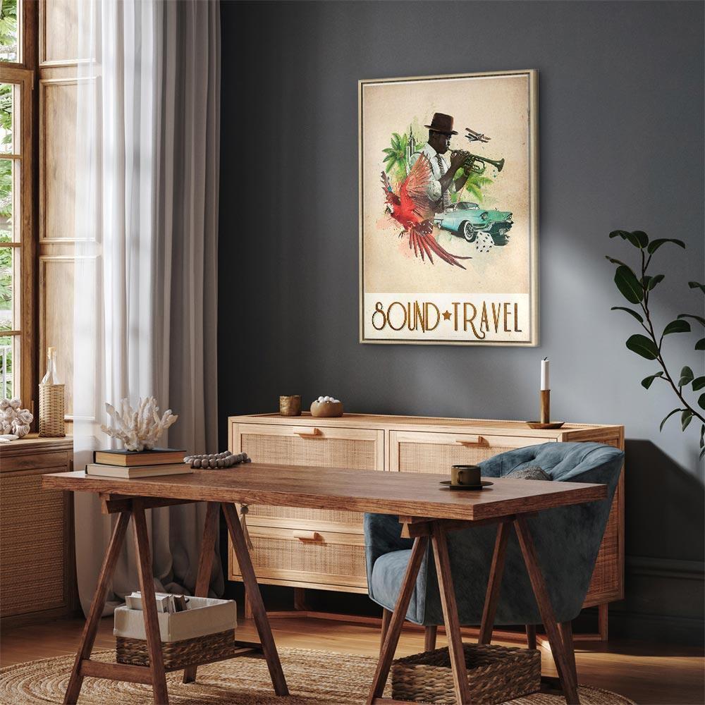 Leinwandbild - Sound Travel (1 Part) Vertical