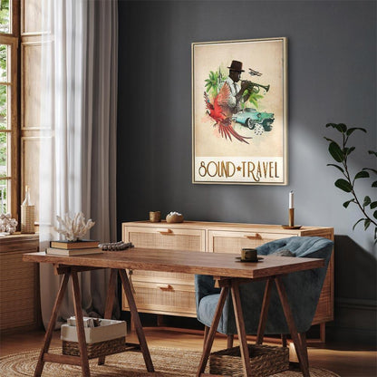 Leinwandbild - Sound Travel (1 Part) Vertical
