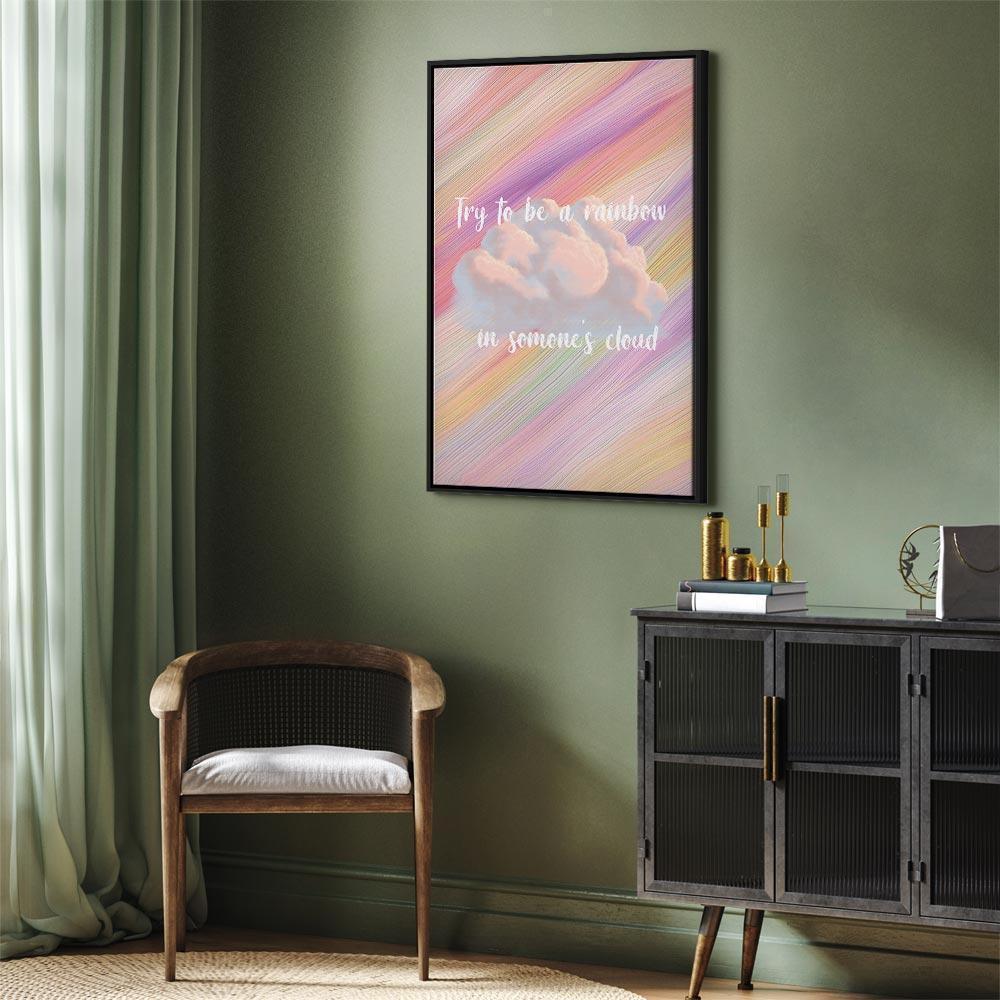 Leinwandbild - Try to Be a Rainbow (1 Part) Vertical
