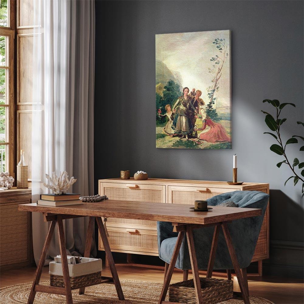 Leinwandbild - Francisco Goya – Spring or the Flower Seller