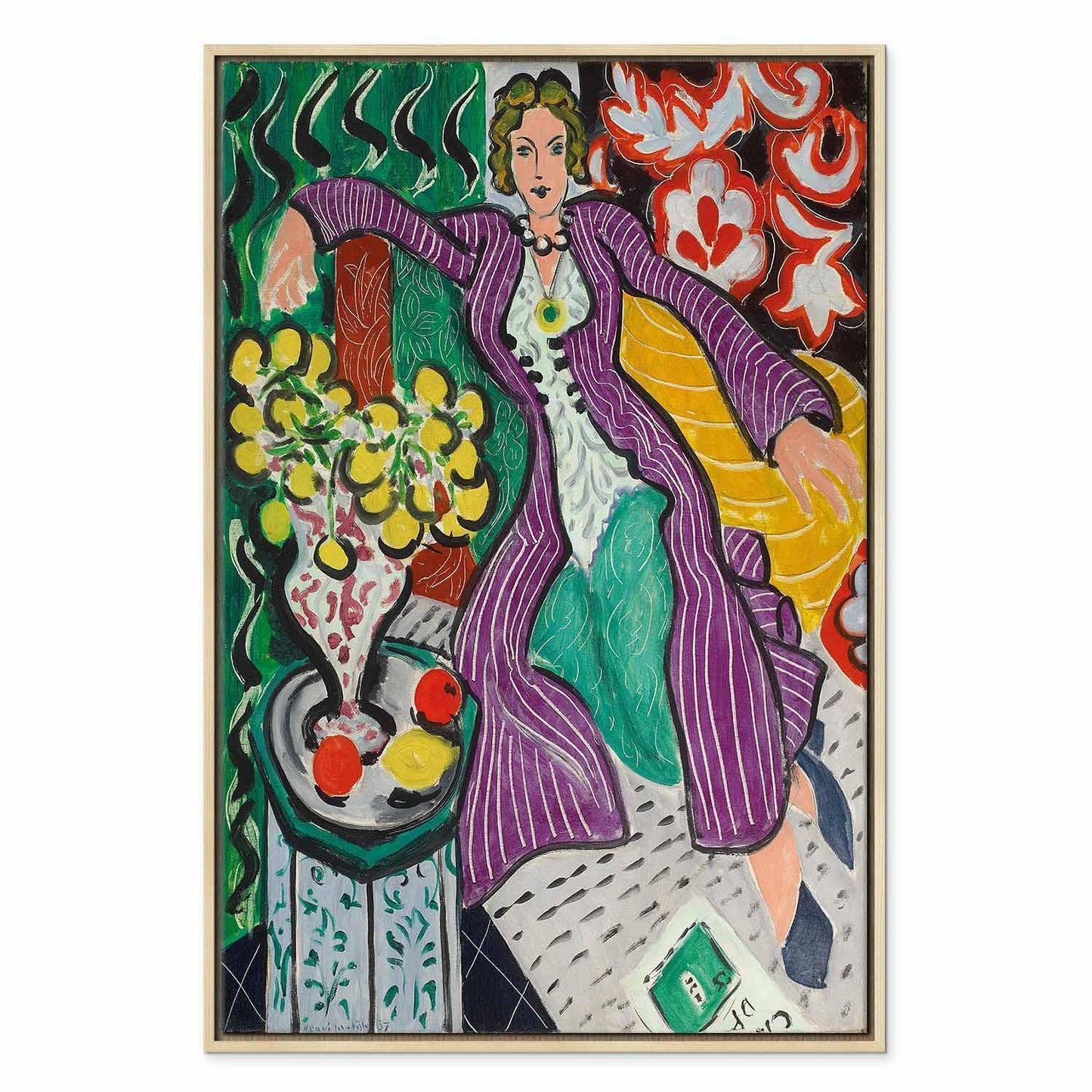 Leinwandbild - Henri Matisse – Woman in a Purple Coat