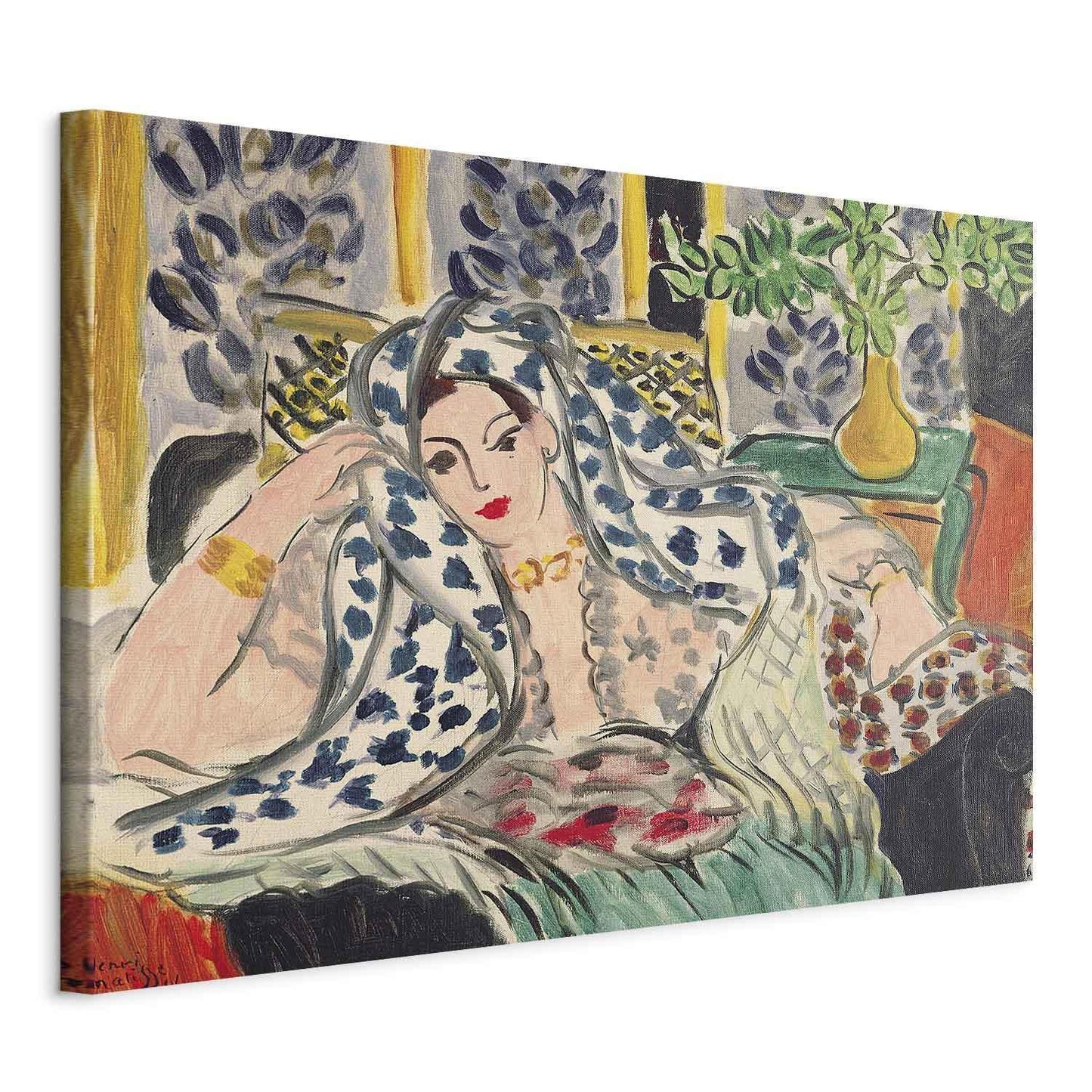 Leinwandbild - Henri Matisse – Odalisque at Fautenuil