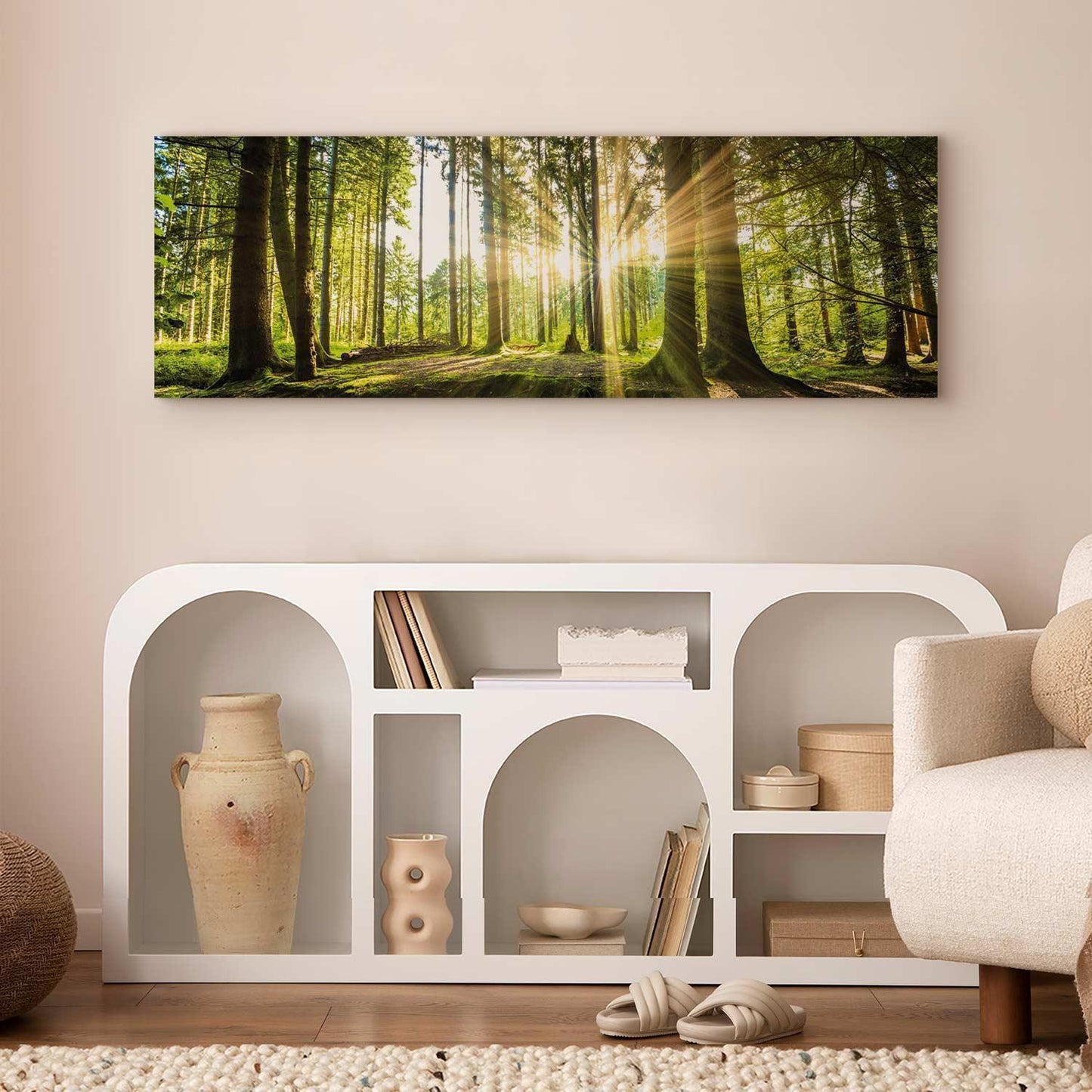 Leinwandbild „Tageslicht“ – Sanftes Sonnenlicht trifft Natur