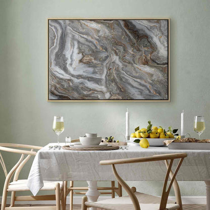 Leinwandbild - Stone abstractions – marble structures in neutral shades