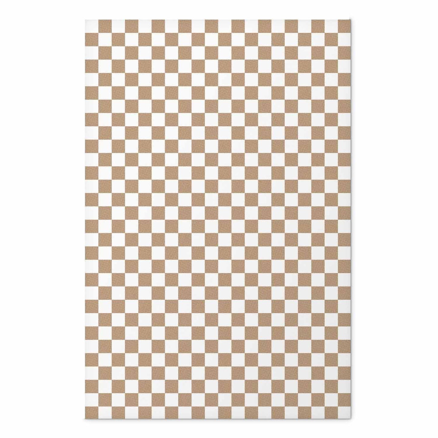 Poster - Geometry and Browns - a chessboard pattern in neutral shades