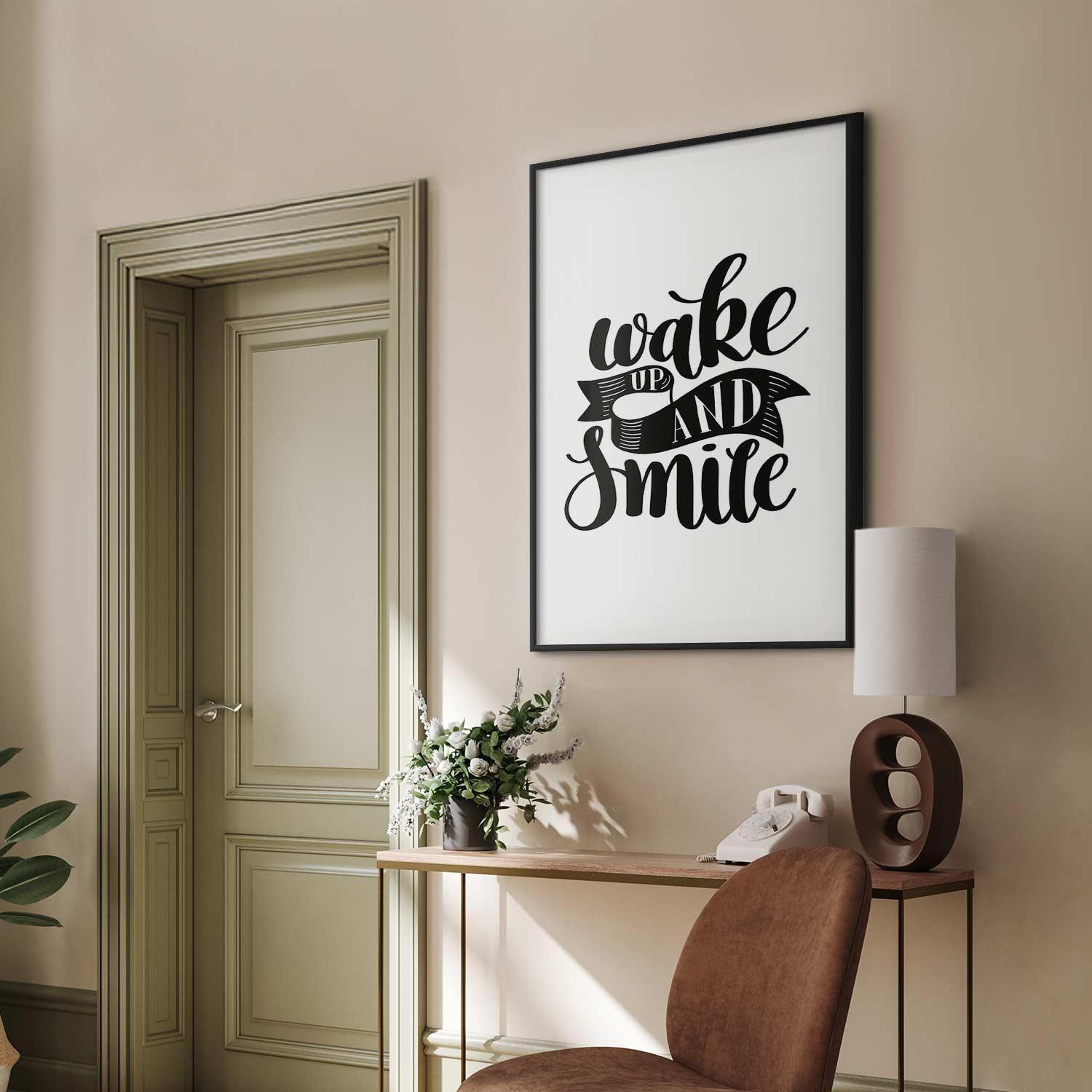 Poster - Wake Up and Smile Artgeist