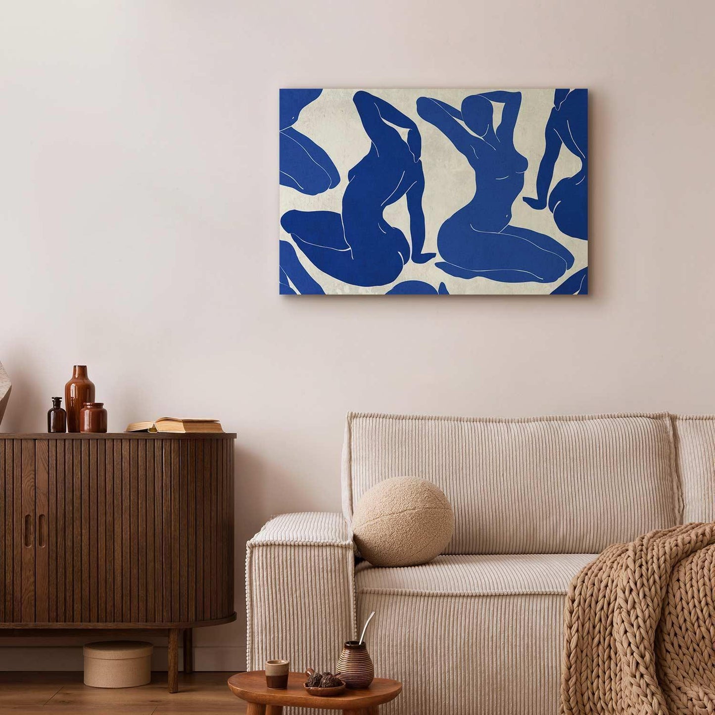 Leinwandbild - Blue femininity