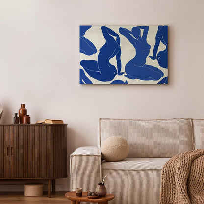 Leinwandbild - Blue femininity