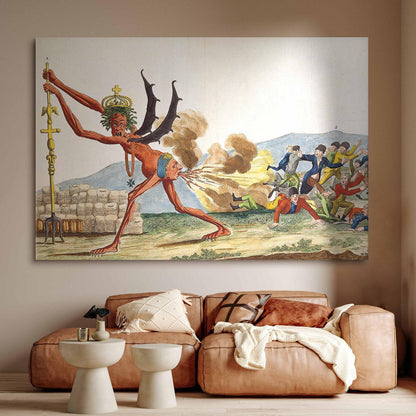 Wandbild XXL - Jacques-Louis David – Caricature of the English Government