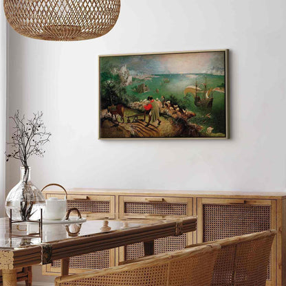 Leinwandbild - Landscape with the Fall of Icarus Artgeist