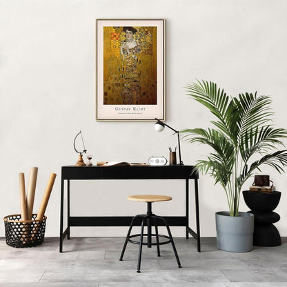 Leinwandbild - Gustav Klimt - Portrait of Adele Bloch (1 Part) Vertical