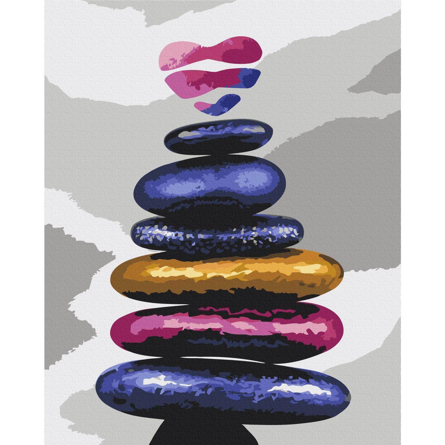 Malen nach Zahlen - Colored Pebbles