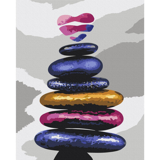 Malen nach Zahlen - Colored Pebbles