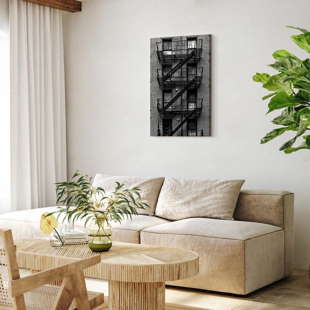 Leinwandbild - Emergency Exit (1 Part) Vertical