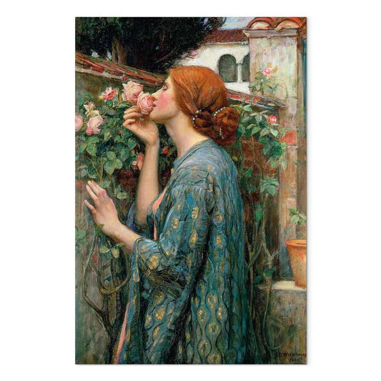 Leinwandbild - John William Waterhouse – The Soul of the Rose