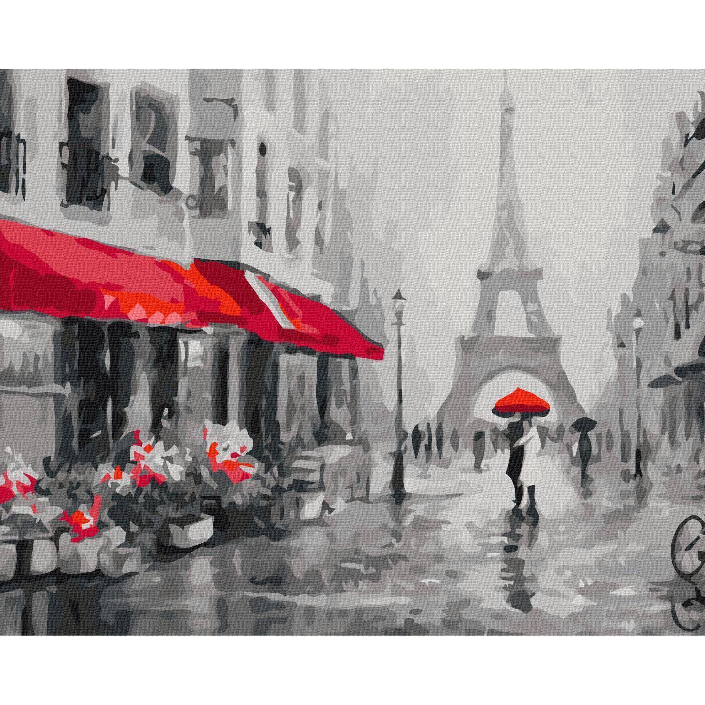 Malen nach Zahlen - Rainy Paris