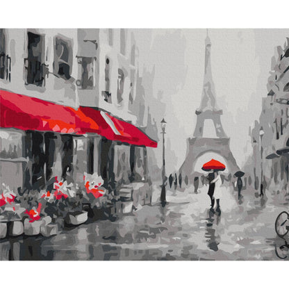 Malen nach Zahlen - Rainy Paris