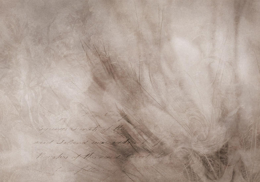Scandi-Boho-Fototapete kombiniert mit heller Einrichtung – ruhige Atmosphäre und Leichtigkeit

