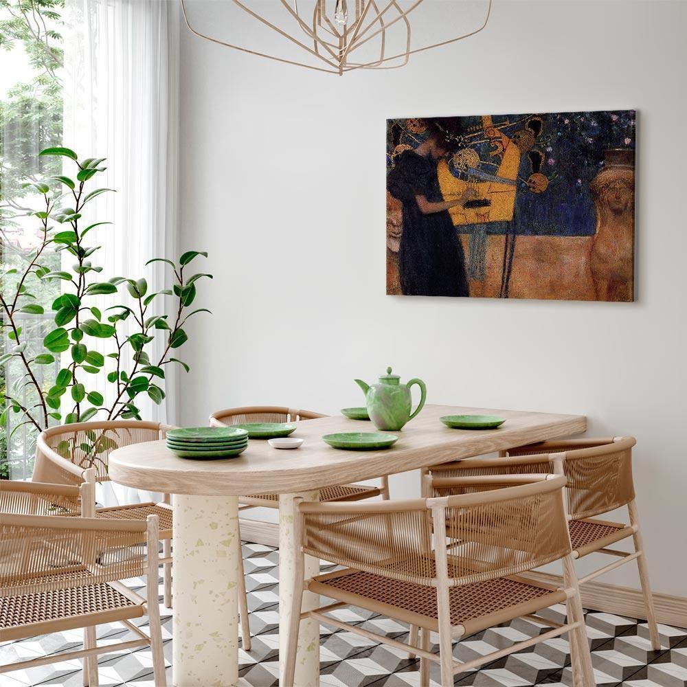 Leinwandbild - Gustav Klimt – Music