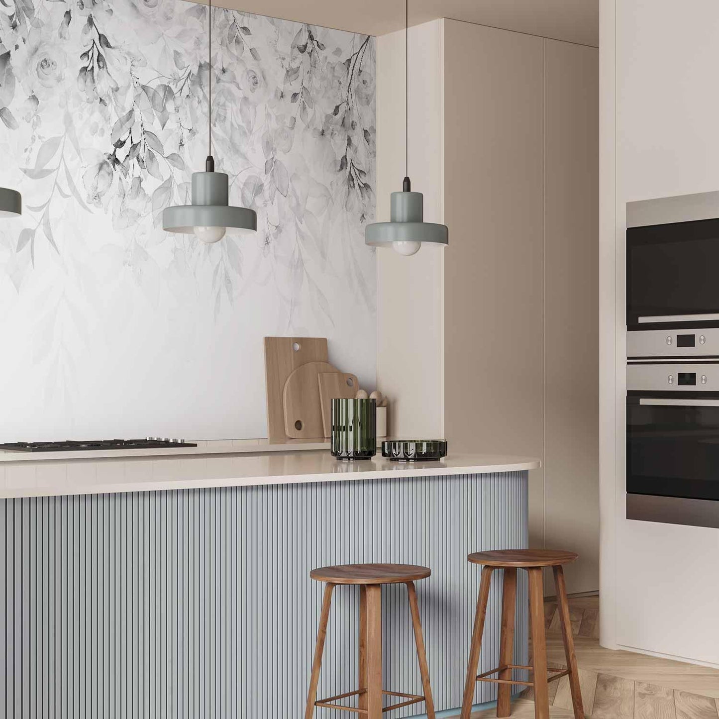 Fototapete - Waterfall of Roses - Third Variant