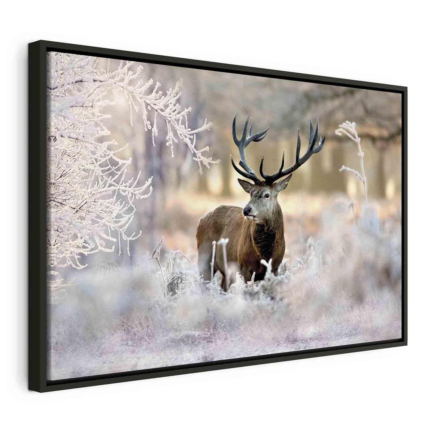 Leinwandbild - Deer in the Cold Artgeist