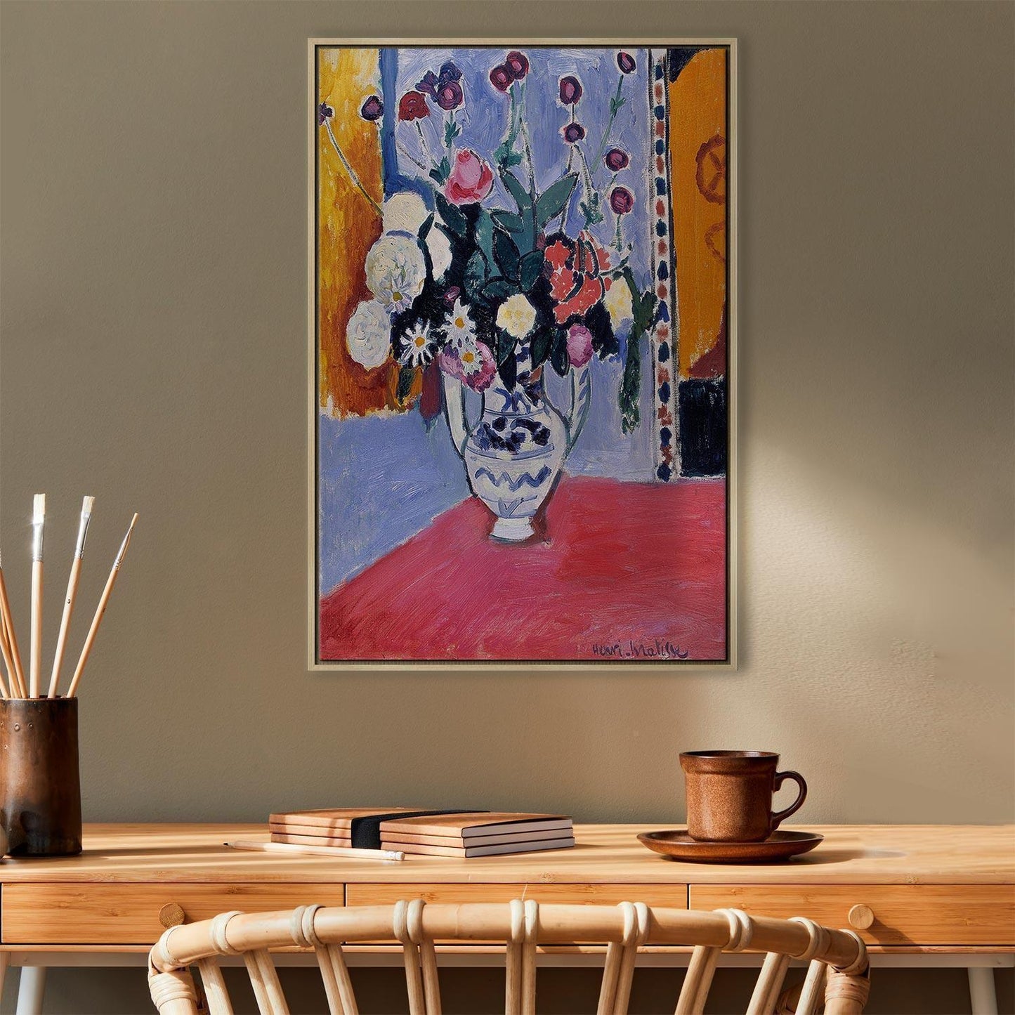 Leinwandbild - Henri Matisse – Bouquet in a Two-Handled Vase