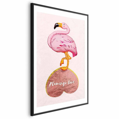 Poster - Flamingo in Love Artgeist
