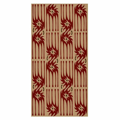 Tapete - Red claws – irregular shapes on a paper background