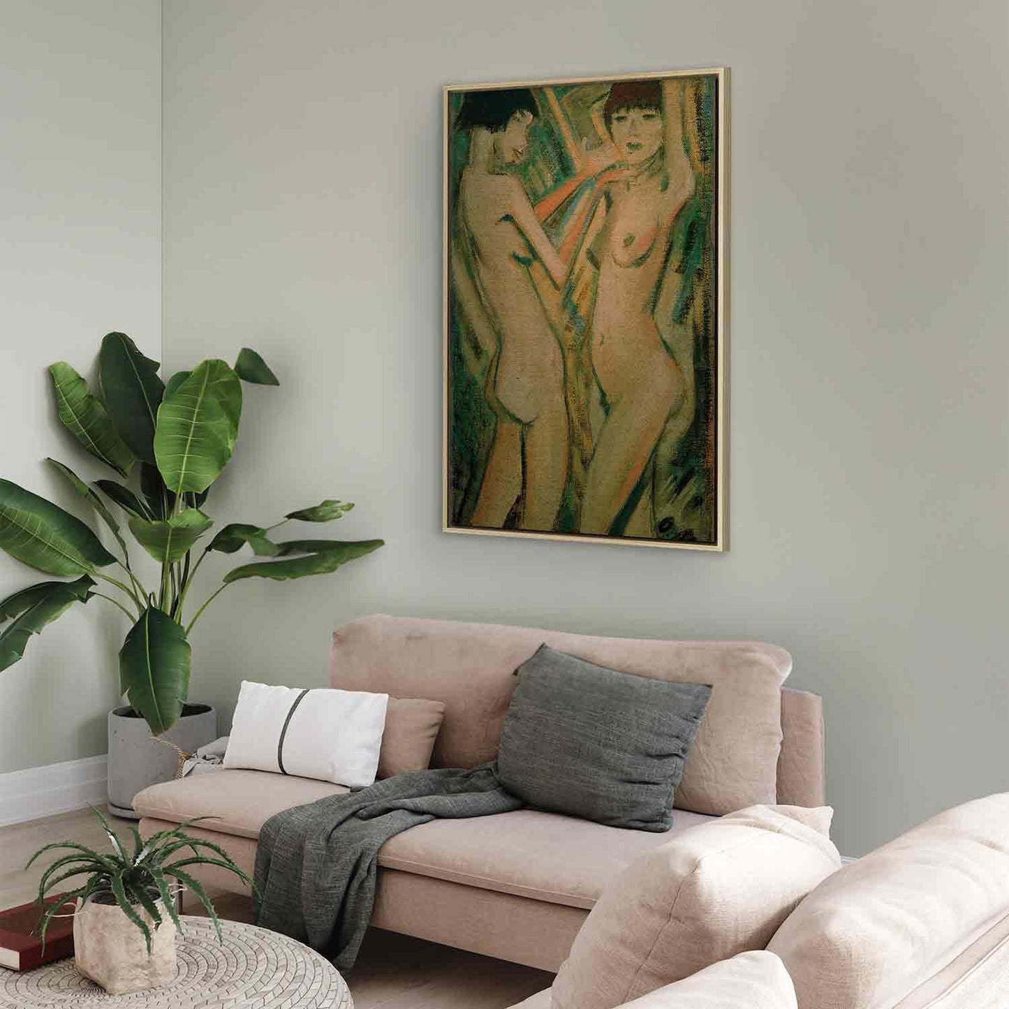 Leinwandbild - Otto Mueller – Two Girls