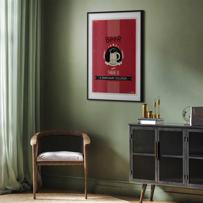 Poster Premium Beer – Vintage-Werbung mit Bier-Charme