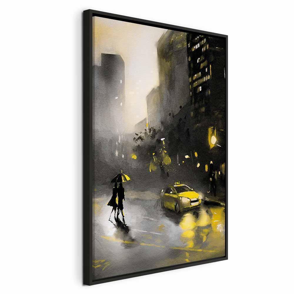 Leinwandbild - City Glow (1 Part) Vertical