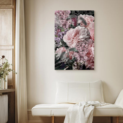 Leinwandbild - Among Flowers (1-part) - Blooming Plants in Nature's Colors