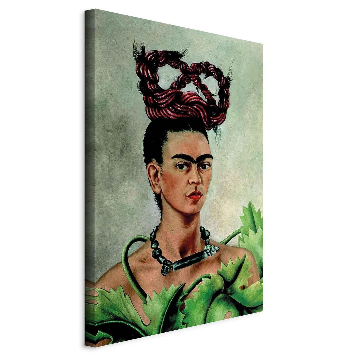 Leinwandbild - Frida Kahlo – Self-Portrait with Braid
