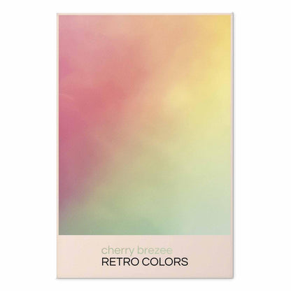 Poster - Cherry Breeze - Pastel Gradient in Soft, Retro Colors
